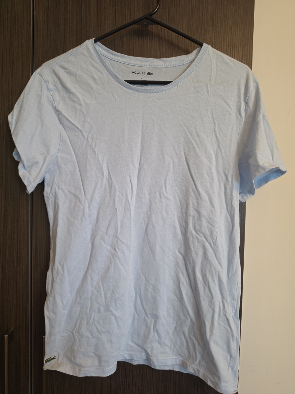 Lacoste Men’s Pale Blue Crew Neck Tee